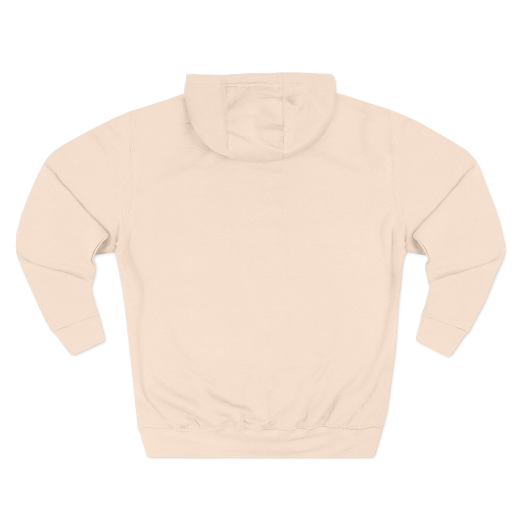 Frannie's Coffee logo hoodie in Pale Pink: back view