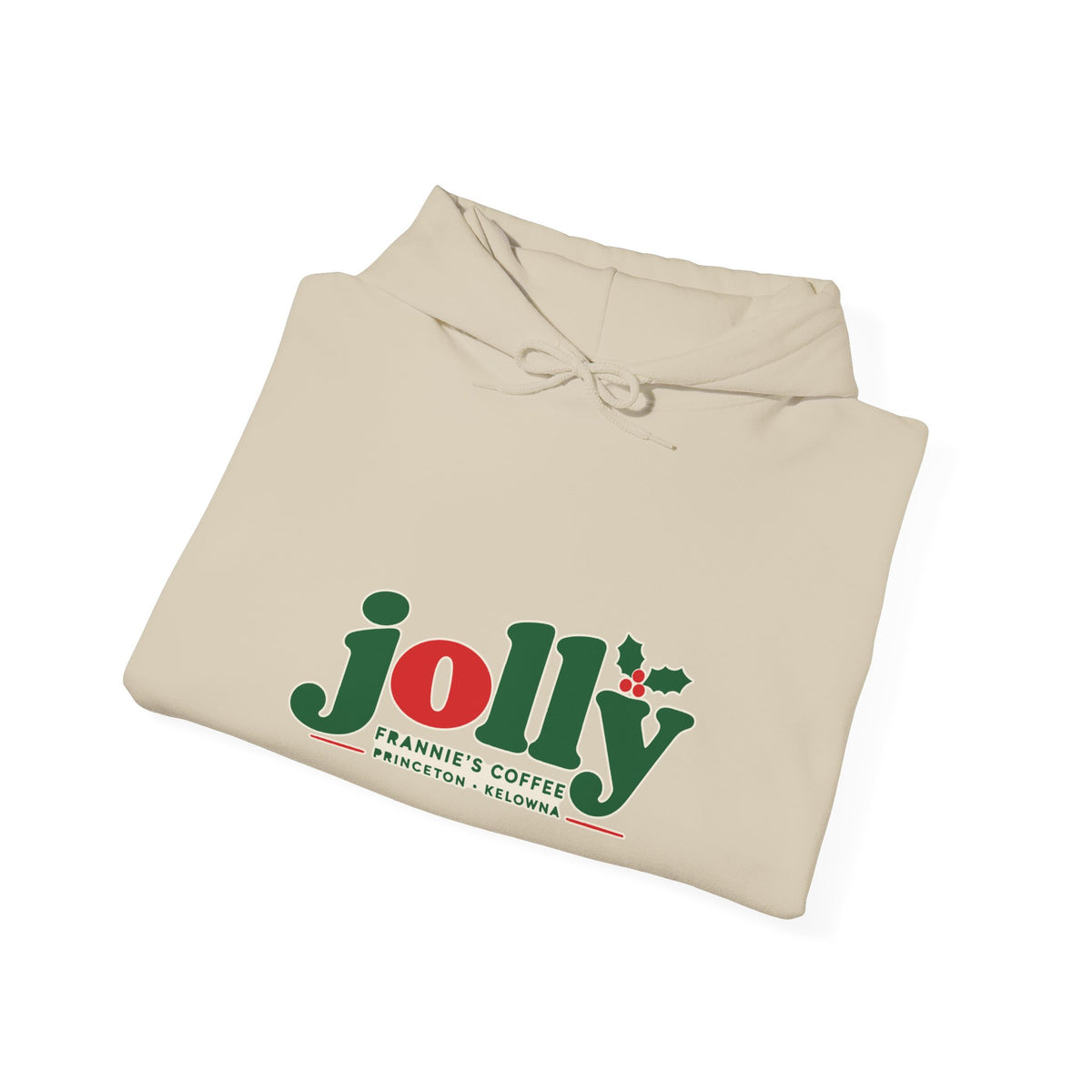 Frannie's Jolly Christmas Hoodie, Frannie's Coffee holiday hoodie