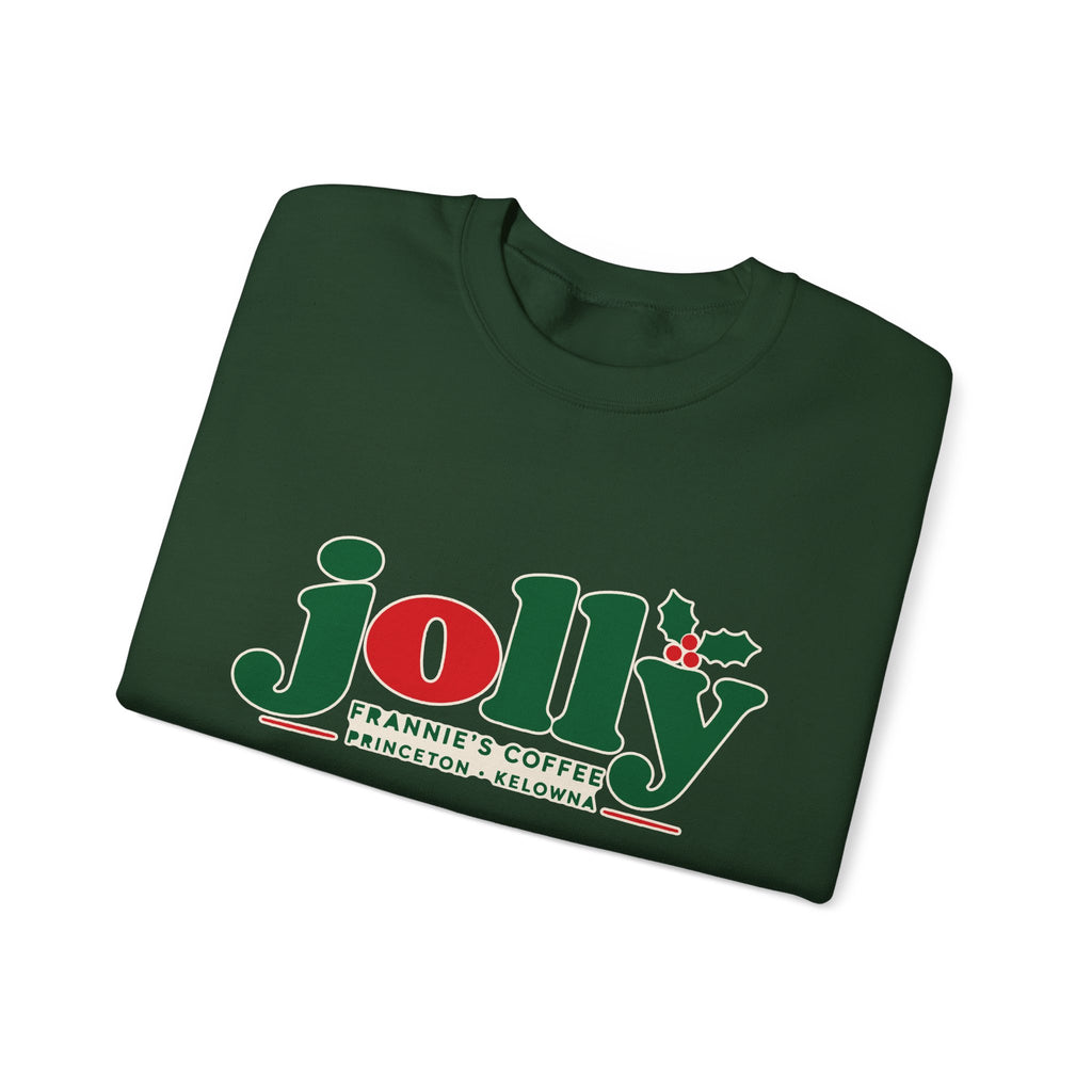 Frannie's Jolly Christmas Crewneck, Frannie's Coffee holiday crewneck