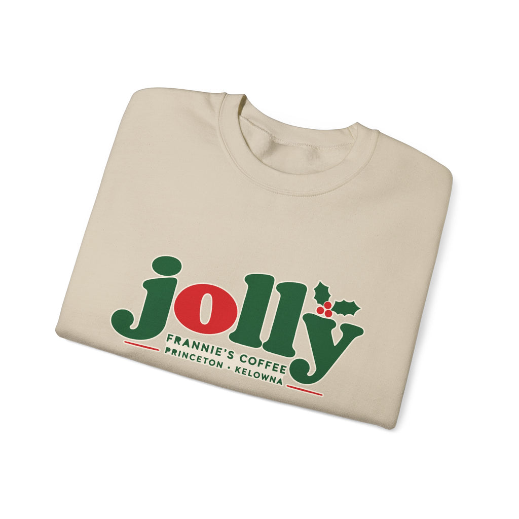 Frannie's Jolly Christmas Crewneck, Frannie's Coffee holiday crewneck