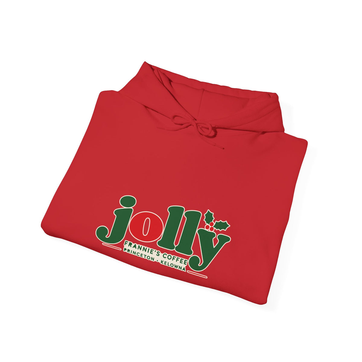 Frannie's Jolly Christmas Hoodie, Frannie's Coffee holiday hoodie