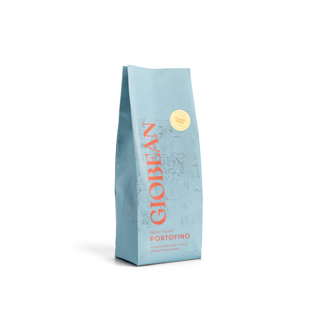 Giobean Portofino decaf whole bean coffee, 400 g bag