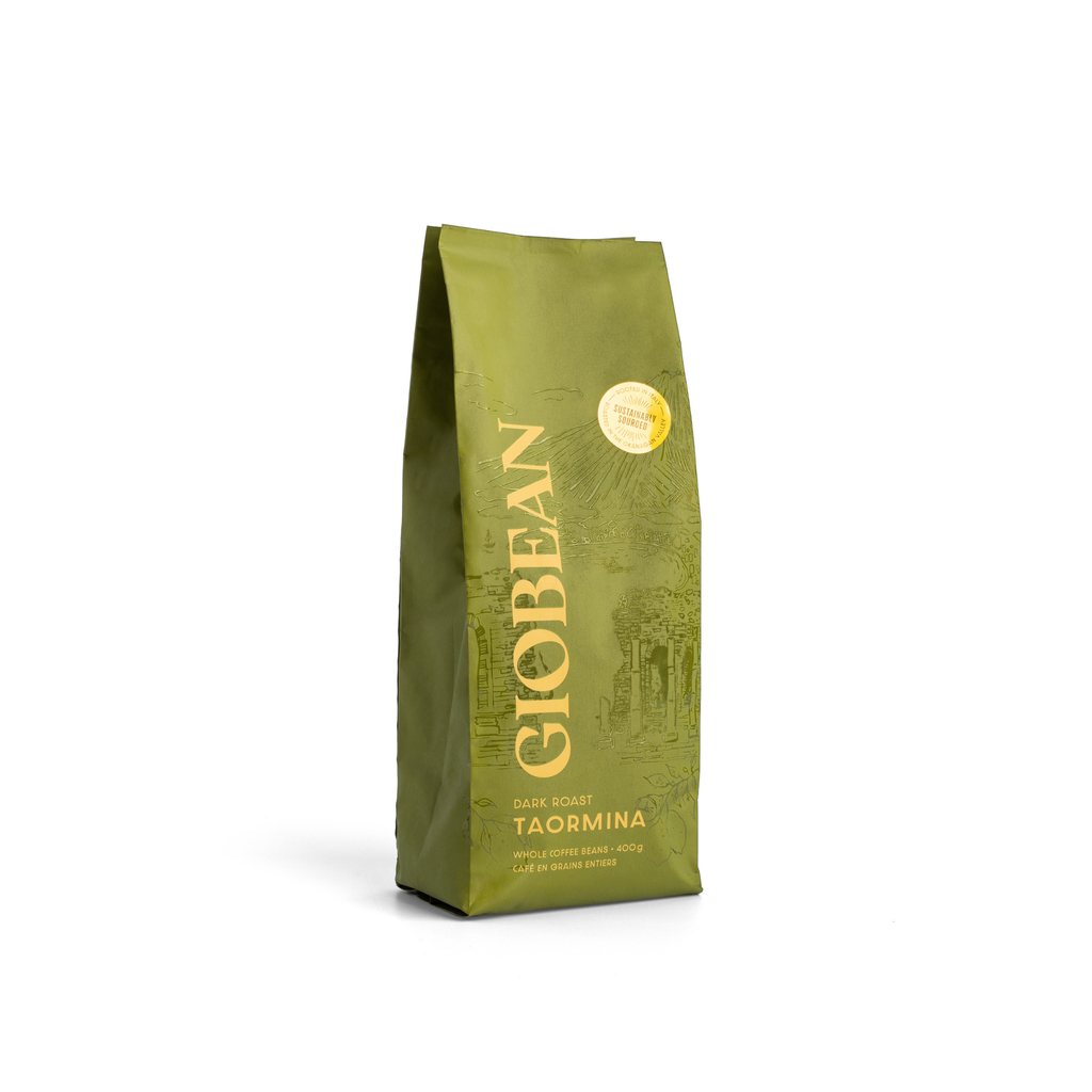 Giobean Taormina dark roast whole bean coffee, 400 g bag