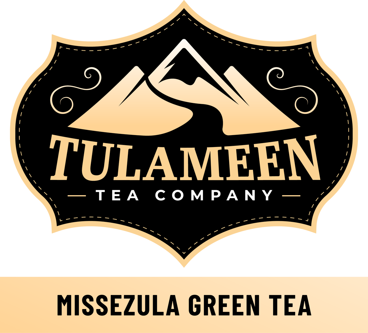 Tulameen Tea Company label for Missezula Green Tea
